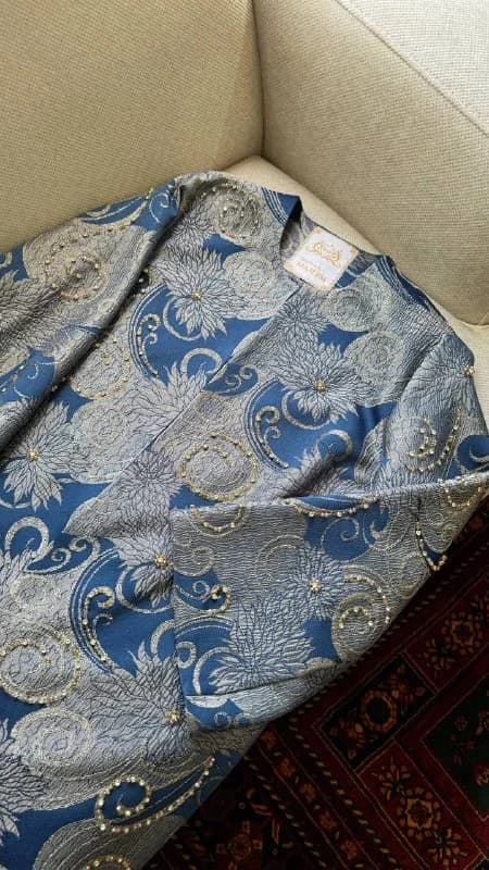  کت زنانه مجلسی طرح‌دار ژاکارد سنگدوزی(رنگ‌بندی متنوع) 